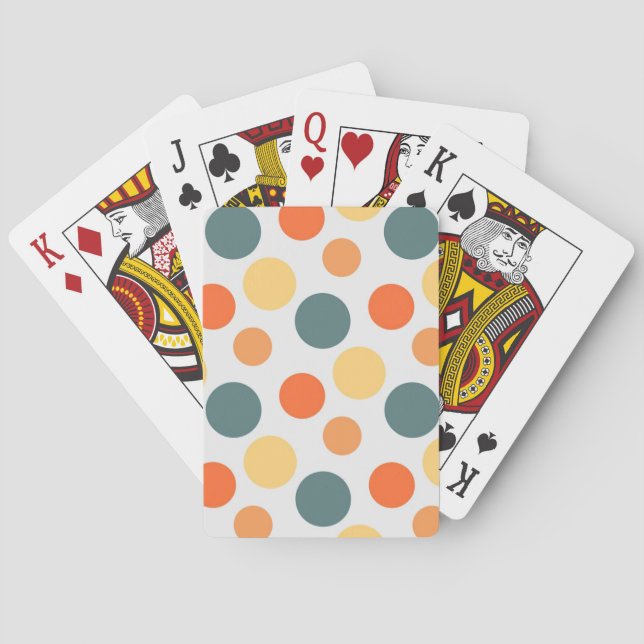 Polka-Punktmuster Spielkarten (Rückseite)