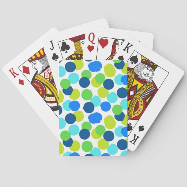 Polka-Punktmuster Spielkarten (Rückseite)