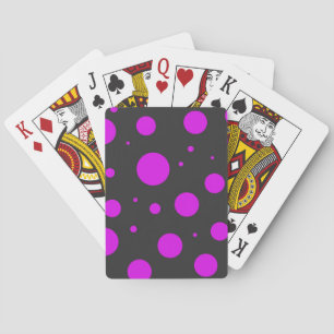 Polka-Punktmuster Spielkarten
