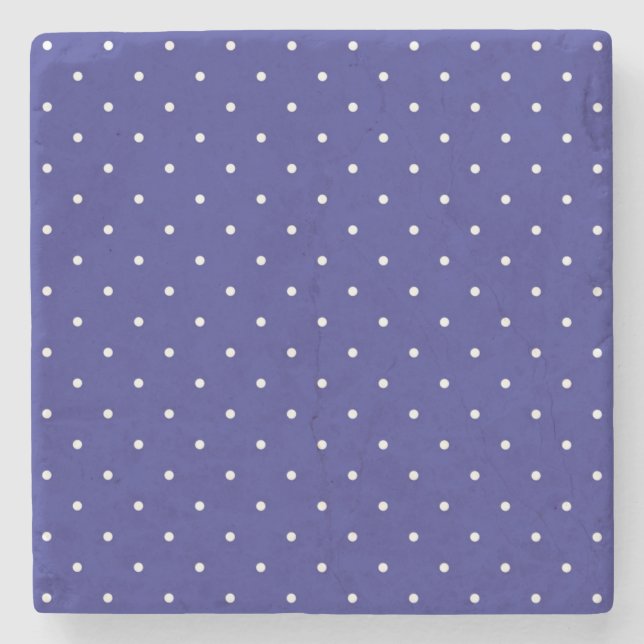 Polka-Punktmuster Steinuntersetzer (Vorderseite)