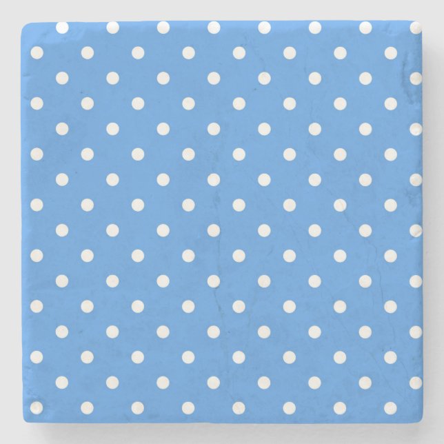 Polka-Punktmuster Steinuntersetzer (Vorderseite)