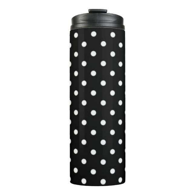 Polka-Punktmuster Thermosbecher (Vorderseite)