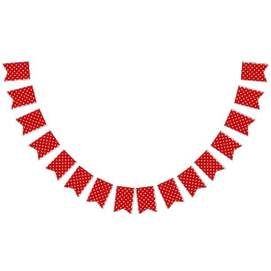 Polka-Punktmuster Wimpelkette