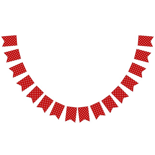 Polka-Punktmuster Wimpelkette (Alle)