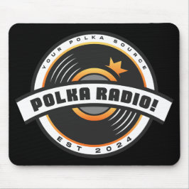 Polka Radio-Mauspad (Schwarz) Mousepad