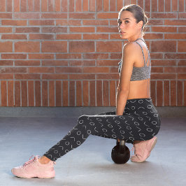 Polka Round Capri Leggings