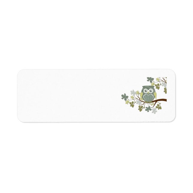 Polka Tree Owl Label (Vorne)