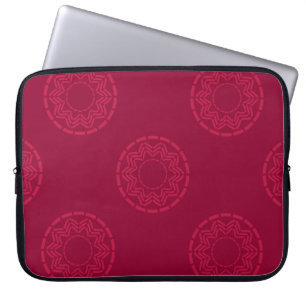Polka weist ein nahtloses Muster auf. Vintage geom Laptopschutzhülle