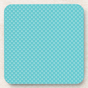 Polkapunkt-Button punktiert girly Chicblaumuster Getränkeuntersetzer