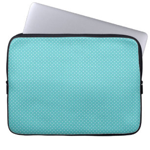 Polkapunkt-Button punktiert girly Chicblaumuster Laptopschutzhülle