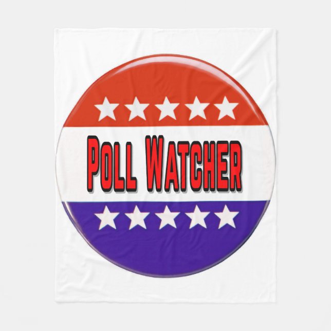 Poll Watcher Fleecedecke (Vorderseite)
