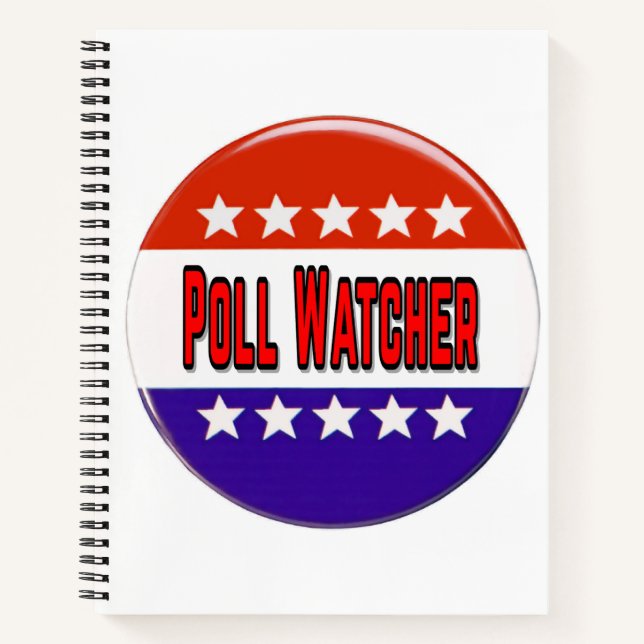 Poll Watcher Notizbuch (Vorderseite)