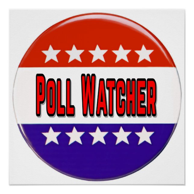 Poll Watcher Poster (Vorderseite)