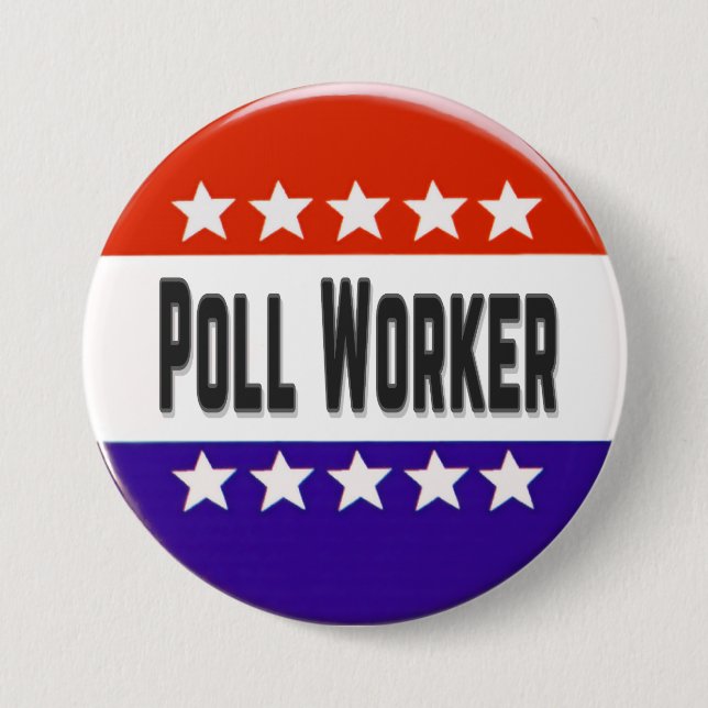 Poll Worker Button (Vorderseite)