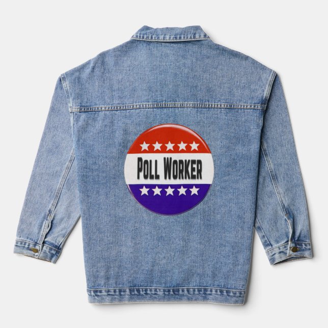 Poll Worker Jeansjacke (Rückseite)