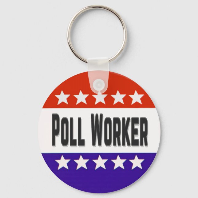 Poll Worker Schlüsselanhänger (Vorderseite)