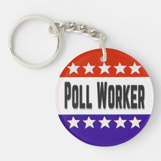 Poll Worker Schlüsselanhänger (Vorderseite)