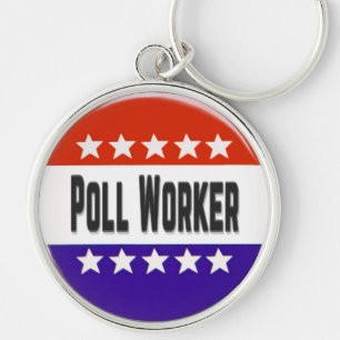 Poll Worker Schlüsselanhänger