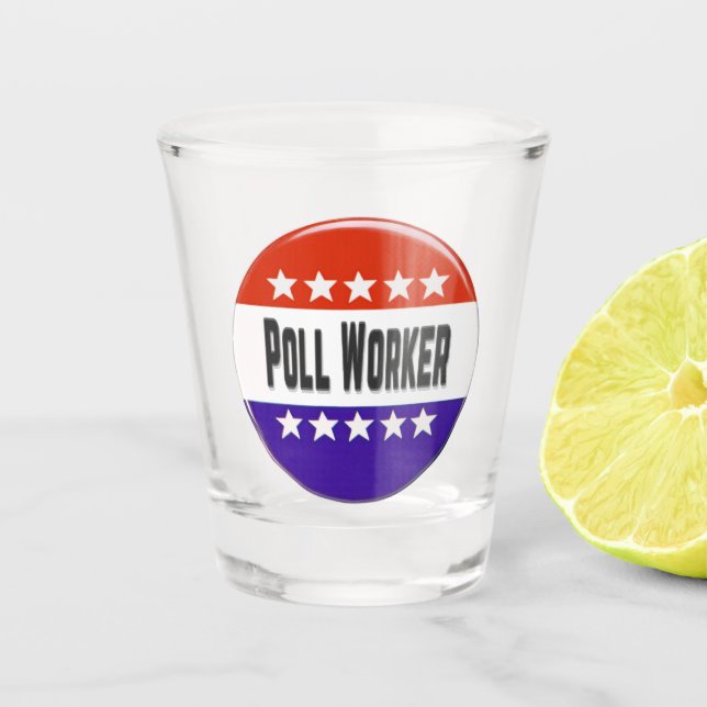 Poll Worker Schnapsglas (Vorderseite)