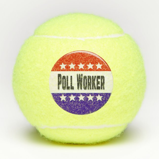 Poll Worker Tennisbälle (Vorderseite)