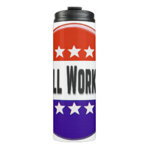 Poll Worker Thermosbecher