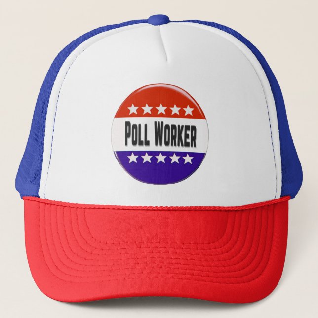 Poll Worker Truckerkappe (Vorderseite)