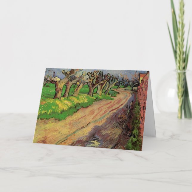 Pollard Willows von Vincent van Gogh Karte (Vorderseite)