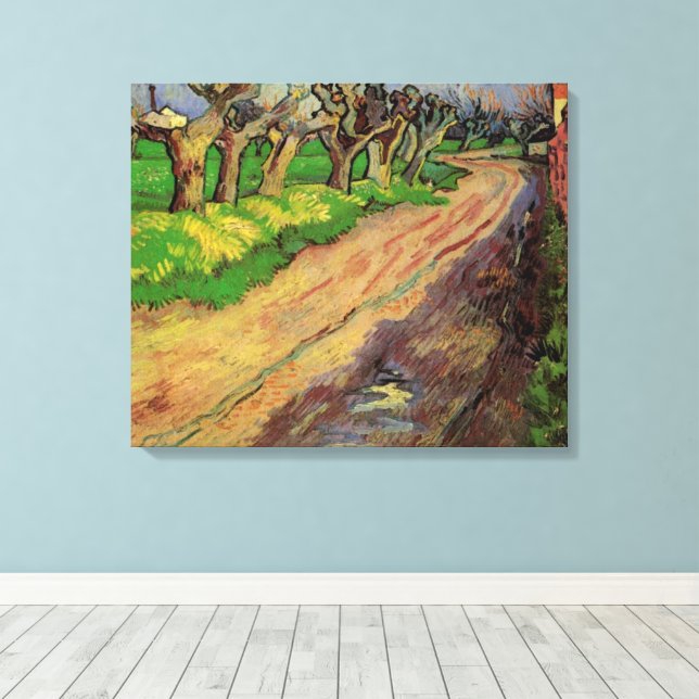 Pollard Willows von Vincent van Gogh Leinwanddruck (Insitu (Holzboden))