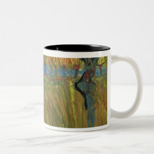 Pollarded Weiden Vincent van Goghs  , untergehende Zweifarbige Tasse