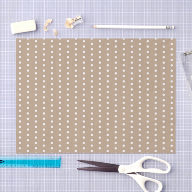 Pollenknoten aus braun und weiß seidenpapier (Handwerk)