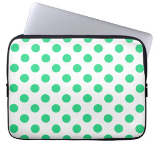 Pollenköpfe aus Grün und Weiß Laptopschutzhülle