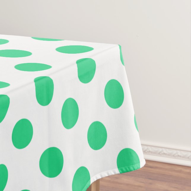 Pollenköpfe aus Grün und Weiß Tischdecke (Beispiel)