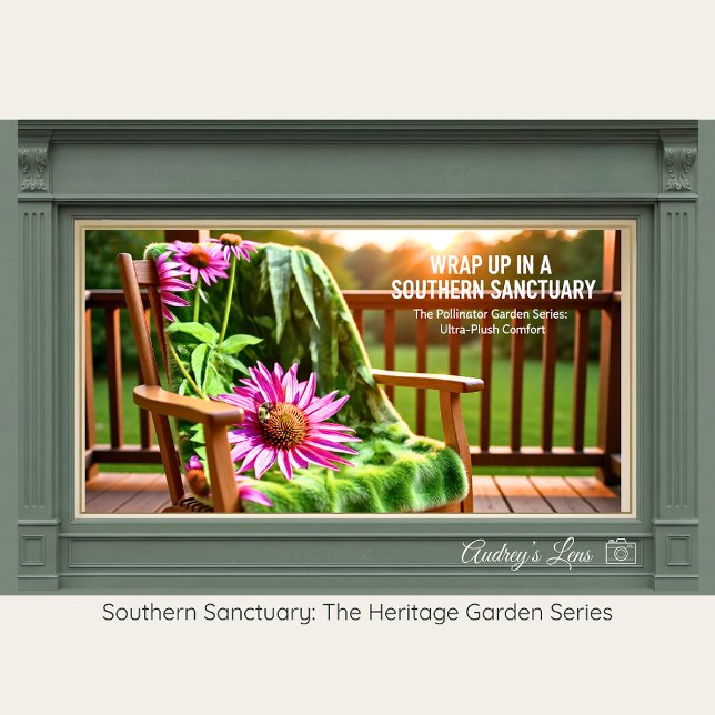 Pollinator Garden Floral Soft Fleece Throw (Von Creator hochgeladen)