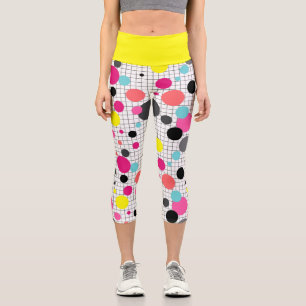 Pollka-Punkte Capri Leggings