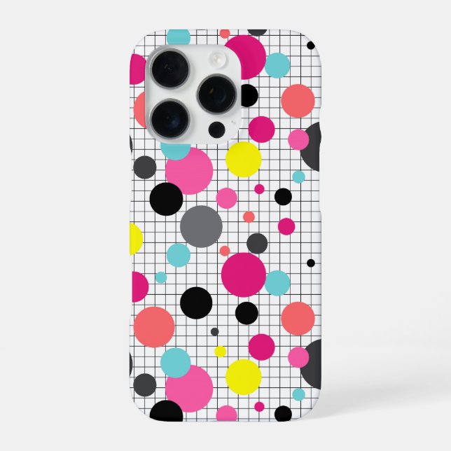 Pollka-Punkte iPhone 16 Pro Hülle (Rückseite)