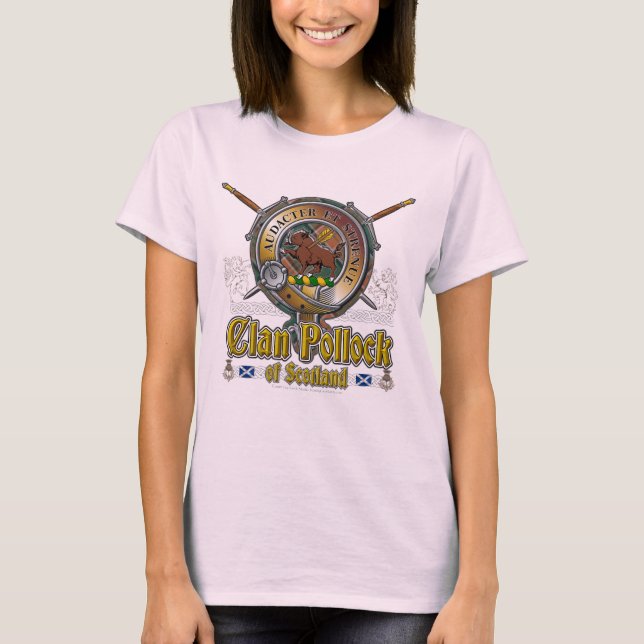 Pollock Clan Abzeichen T-Shirt (Vorderseite)