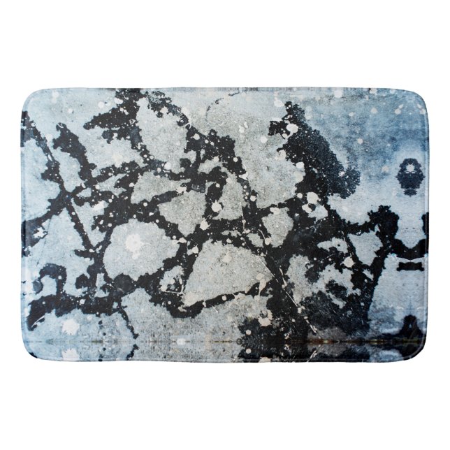 Pollock Style Stains Beton Urban Loft DIY Dekor Badematte (Vorderseite)