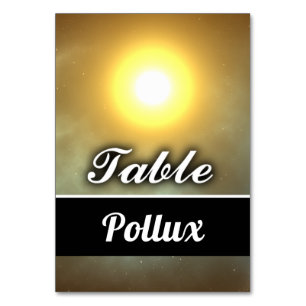 Pollux Tischnummer