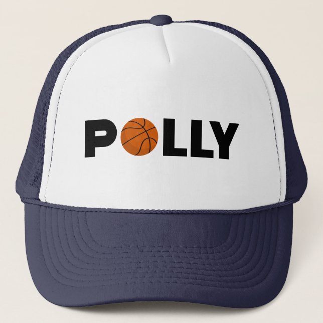 Polly Basketball Trucker Hat Truckerkappe (Vorderseite)