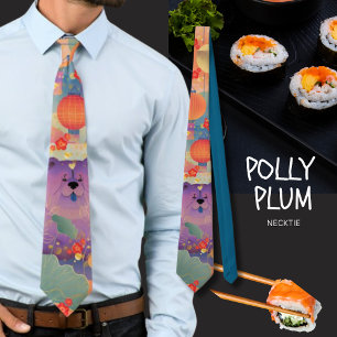 POLLY PLUM Chow dog Krawatte