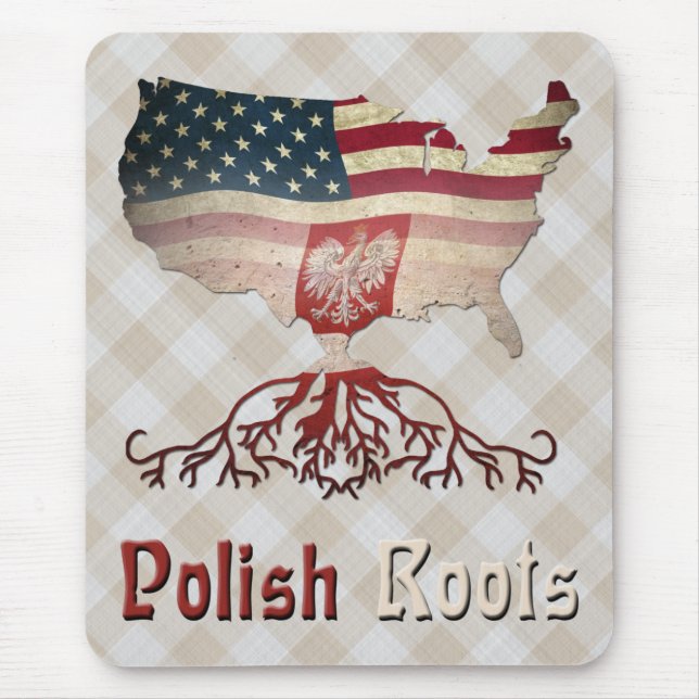 Polnisch American Roots Mousemat Mousepad (Vorne)