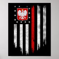 Polnisch-amerikanische Flagge Combo Polen Usa Pols