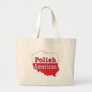 Polnisch-Amerikanische Karte Jumbo Stoffbeutel
