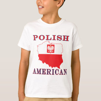 Polnisch-Amerikanische Karte T-Shirt