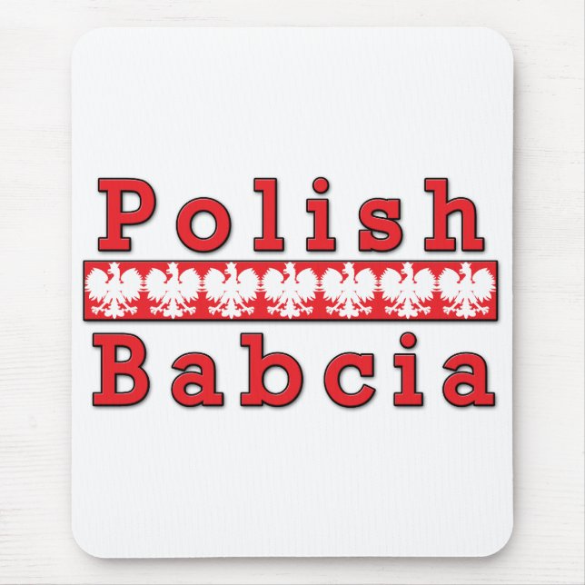 Polnisch Babcia Eagles Mousepad (Vorne)