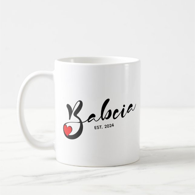 Polnisch Babcia Gründungsjahr - Großmutter Kaffeetasse (Links)