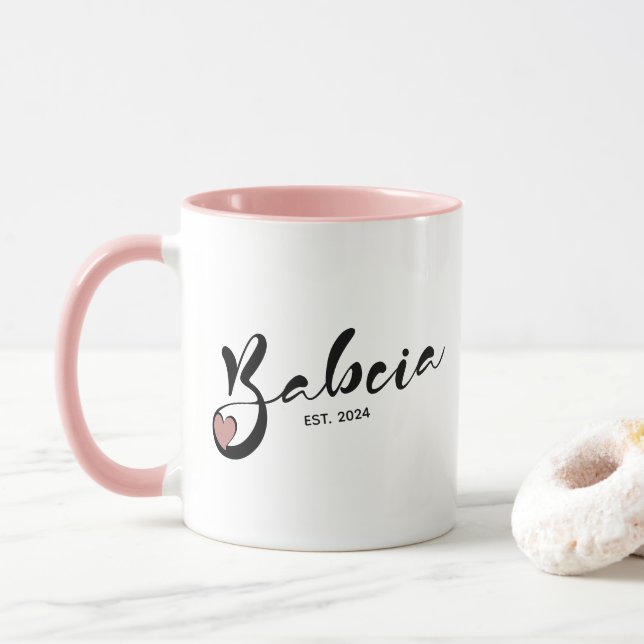 Polnisch Babcia Gründungsjahr - Großmutter Tasse (Mit Donut)
