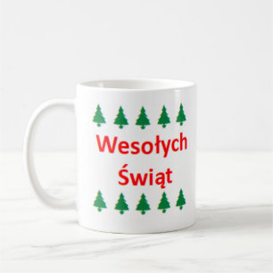 Polnisch Frohe Weihnachten Kaffeetasse