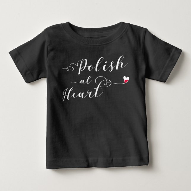 Polnisch im Herzen Polens Baby T-shirt (Vorderseite)