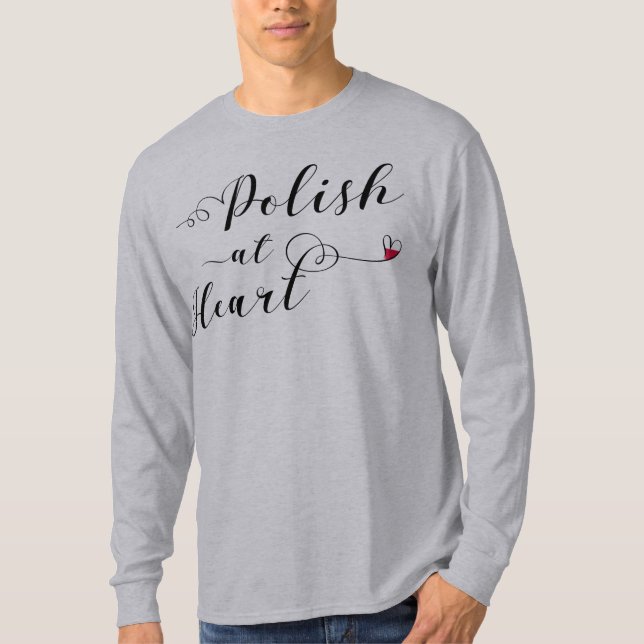 Polnisch im Herzen Polens T-Shirt (Vorderseite)